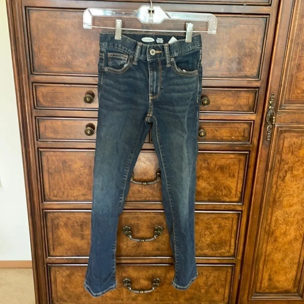 Old Navy kids slim dark denim jeans
